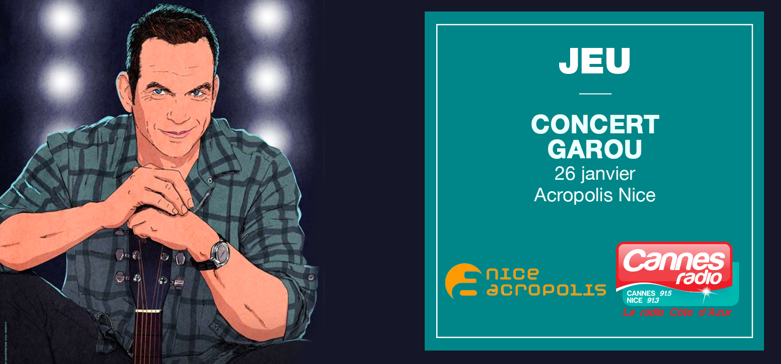 LE CONCERT DE GAROU A NICE LE 26/01/22 REPORTE A UNE DATE ULTERIEURE